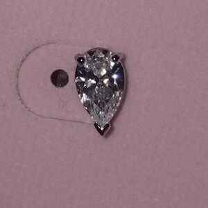 Swarovski Crystal Stilla Pear Shaped Earrings .925 Sterling NIB